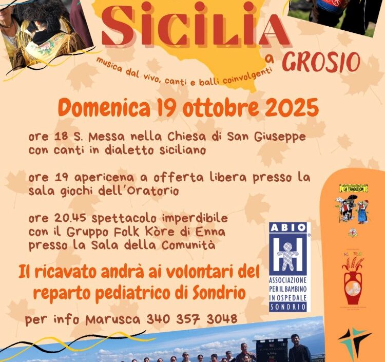 Il calore della Sicilia a Grosio