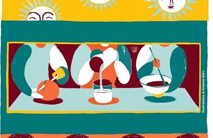 La Carovana del Pane attraversa la Strada Olimpica.