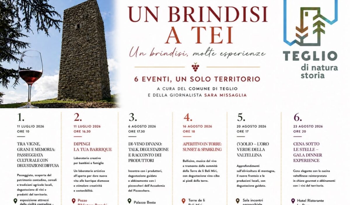 Un brindisi a Tei 2026: sei appuntamenti tra vino, cultura e sapori del territorio