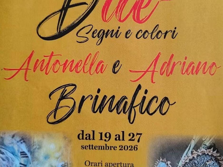 Arte, segni e colori: in mostra a Tirano le opere di Antonella e Adriano Brinafico